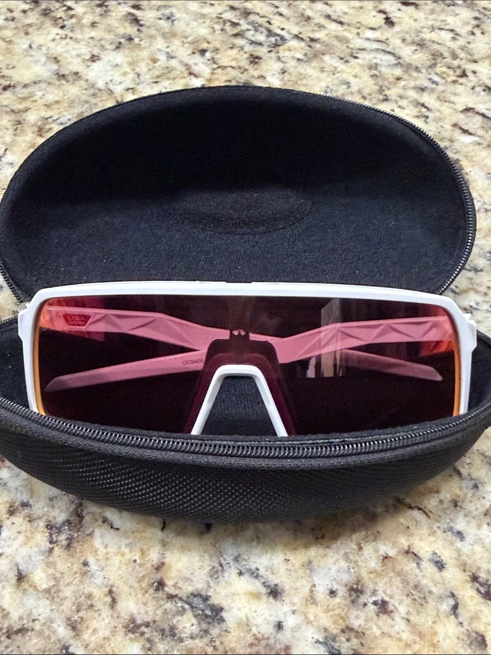 Oakley Sutro White Frame Sunglasses with Red Mirrored Lens